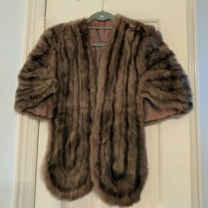 Vintage fur stole/cape